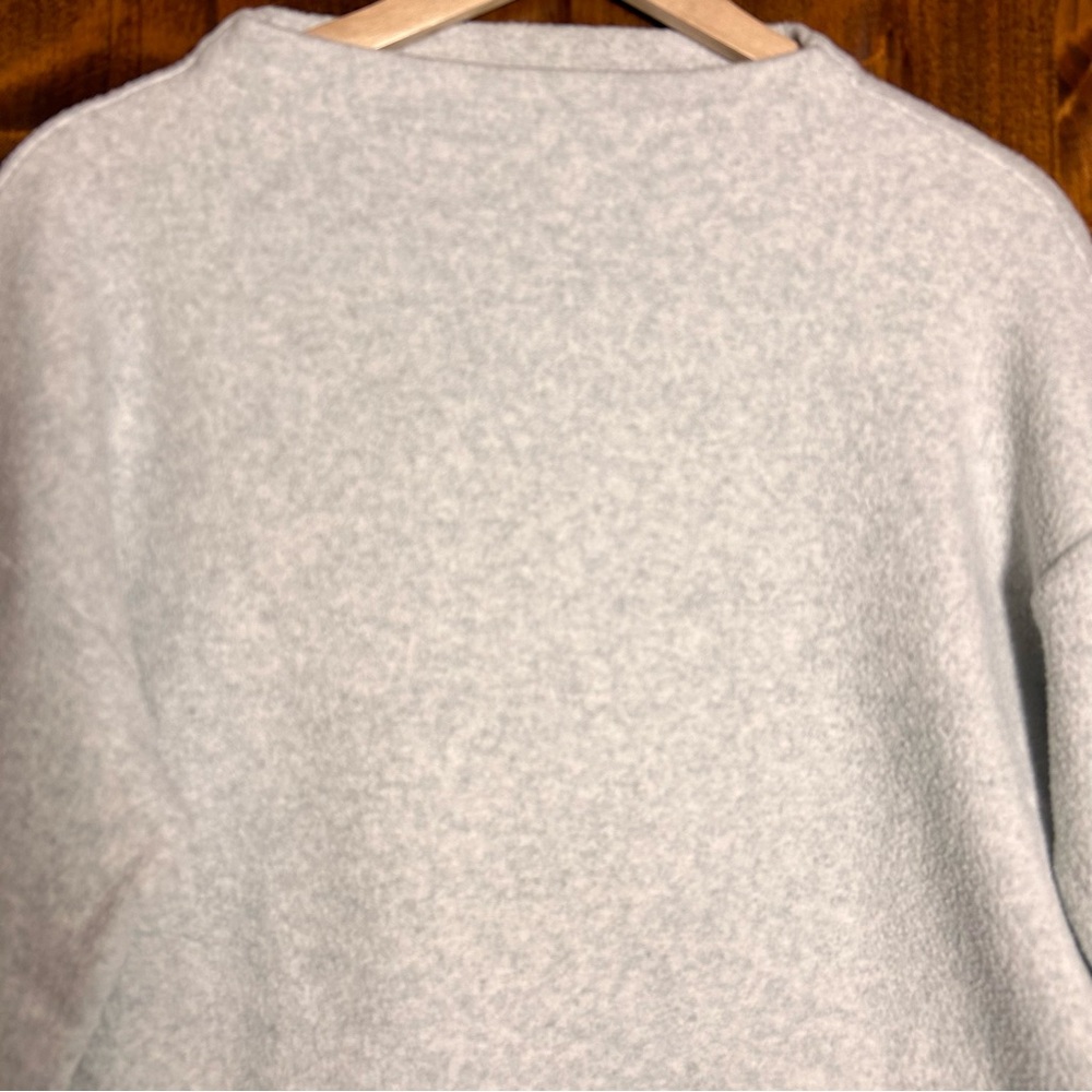 Haven Well Within Comfort Fleece Funnel Neck Pullover Cottonblend Sweater Size M - Picture 2 of 5
